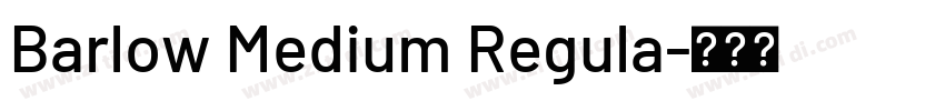 Barlow Medium Regula字体转换